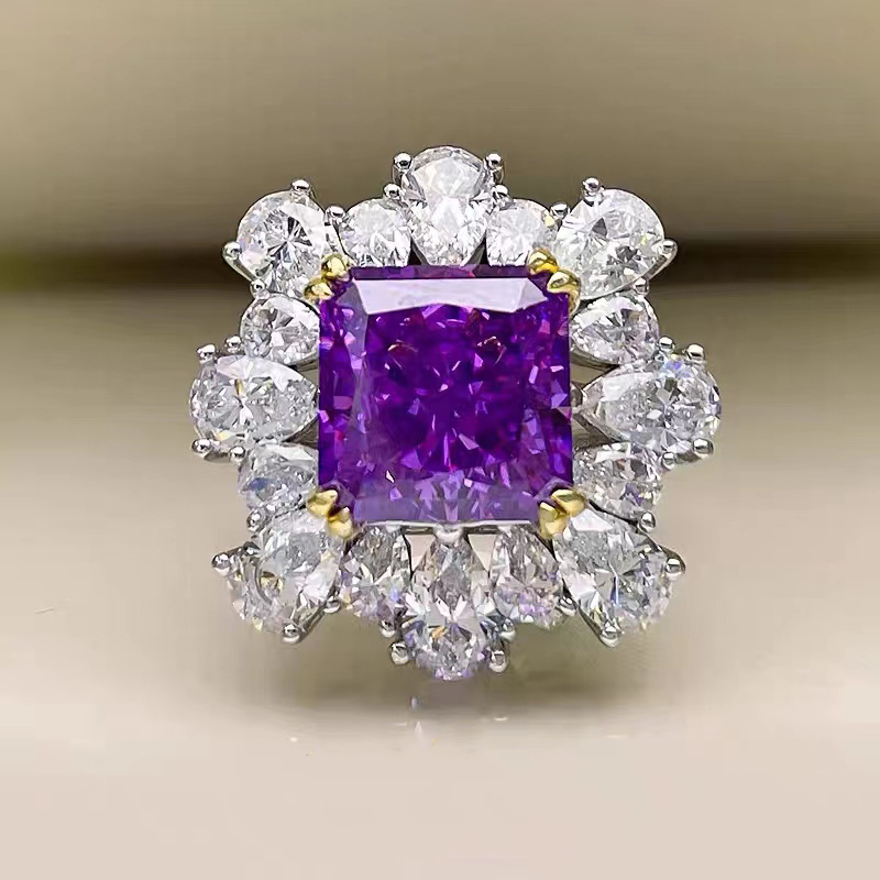 葡萄紫宝石花环RTB033