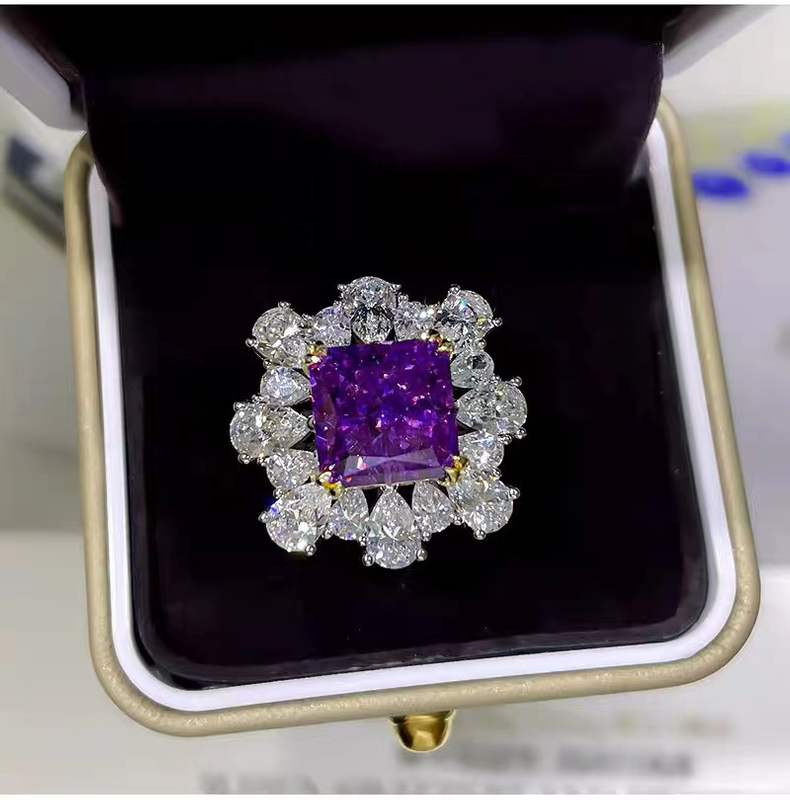 葡萄紫宝石花环RTB033