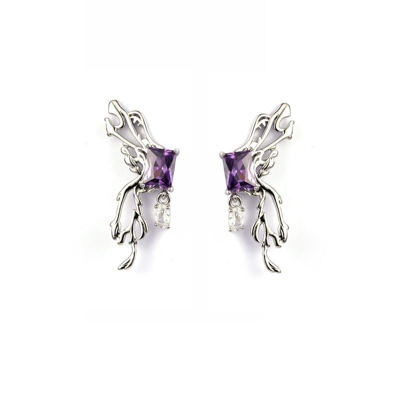 时尚风格水钻耳环