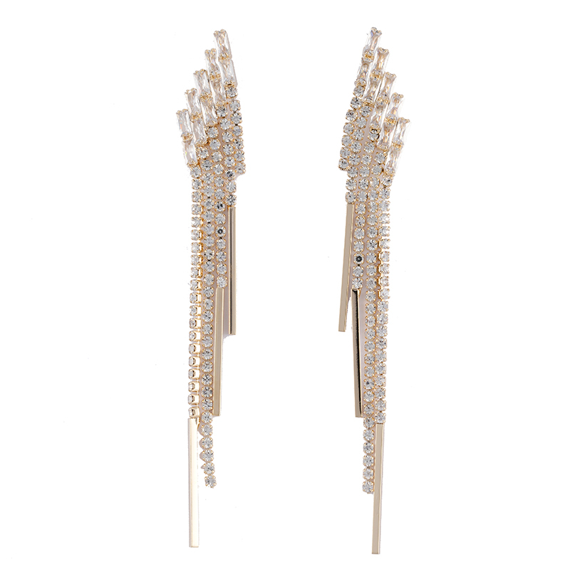 金色黄铜流苏耳环 $1.0--$1.5