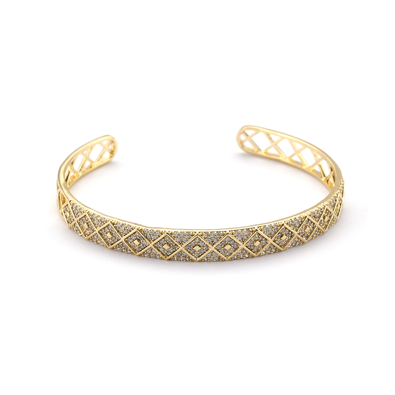 时尚款式开口手镯配宝石 $5.0-$5.8