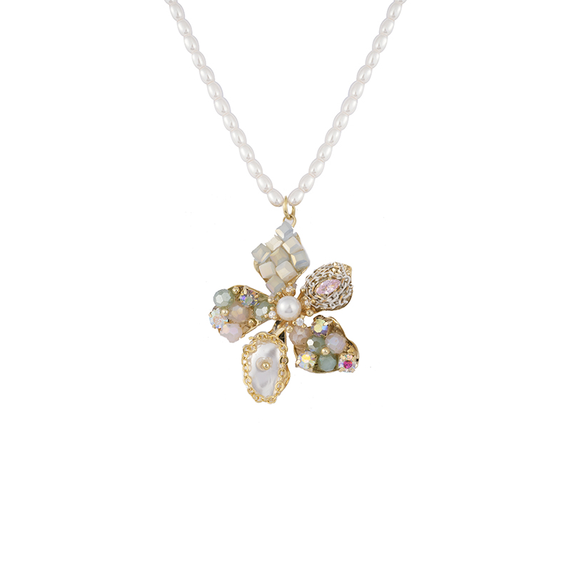 多色花卉珍珠项链 $3.2-$4.0