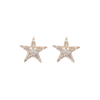 闪亮星星方晶锆石装饰 14k 镀金低最小起订量