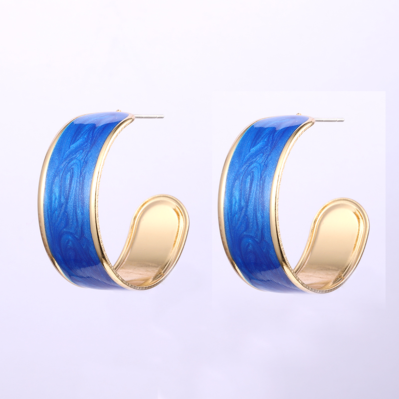 蓝色环氧树脂耳环$0.8~1.3