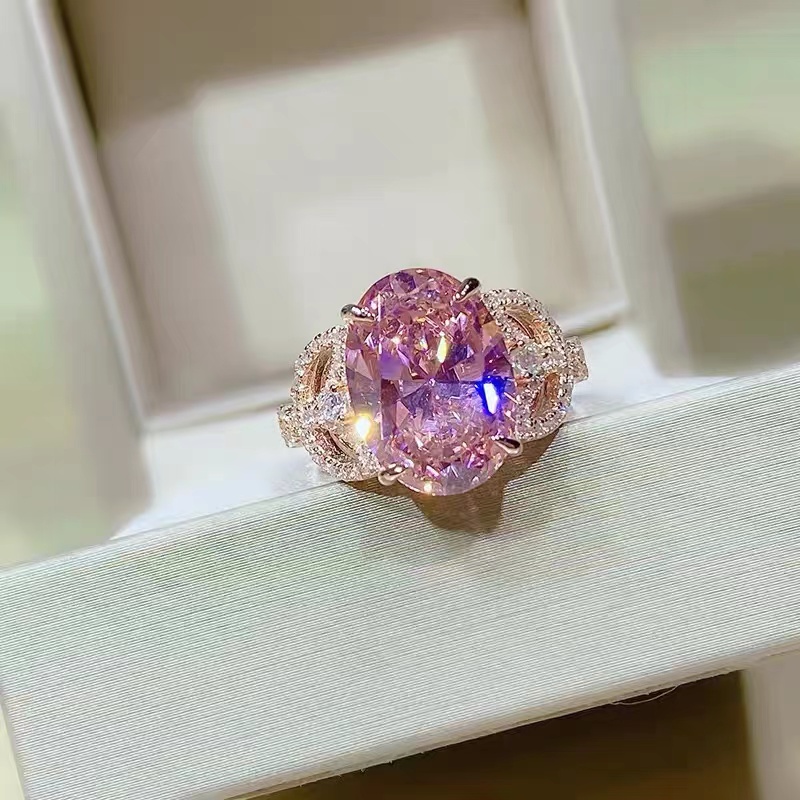 美丽的粉红色宝石戒指 RTB108