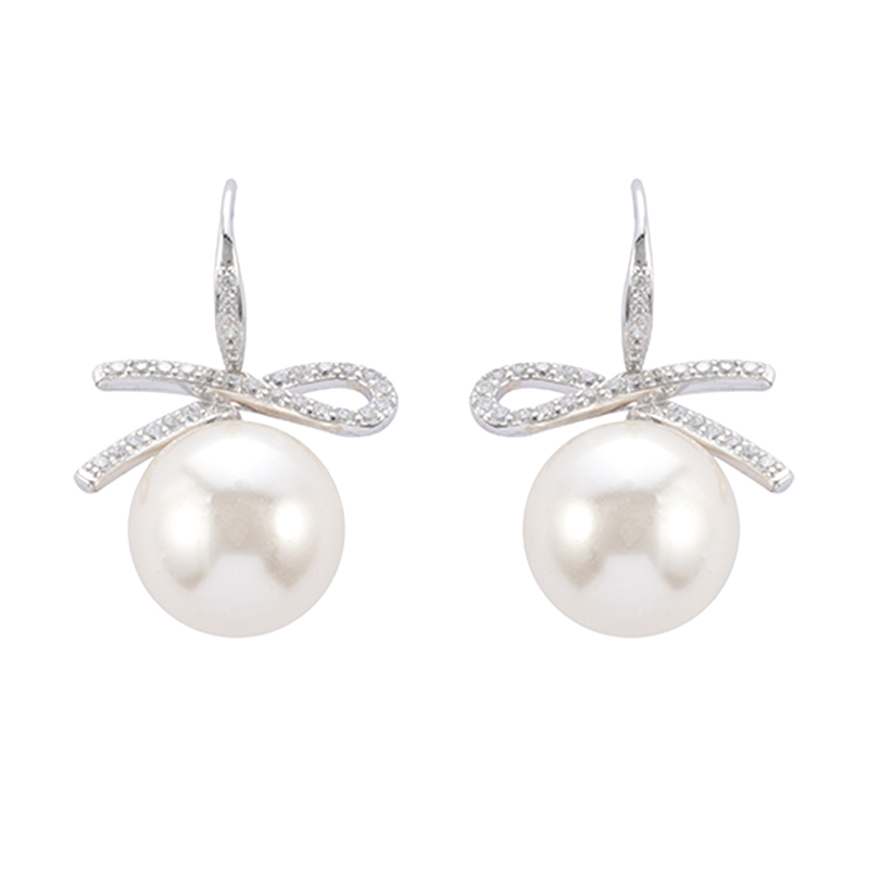 珍珠装饰钩形耳环 2.04-2.54 美元