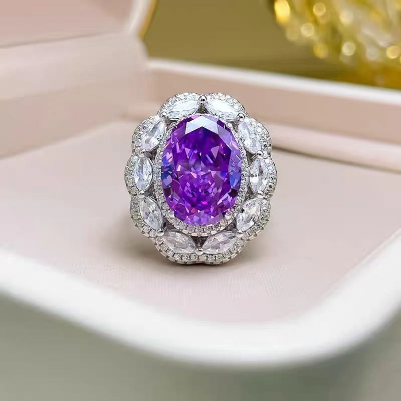 时尚紫色宝石戒指 RTB058
