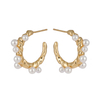 珍珠装饰圈形耳环 2.16-2.67 美元