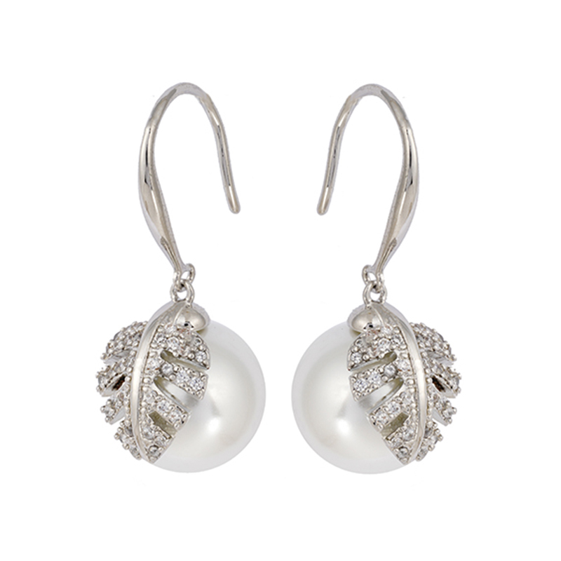 珍珠吊式耳环面议价格 $1.77-2.17
