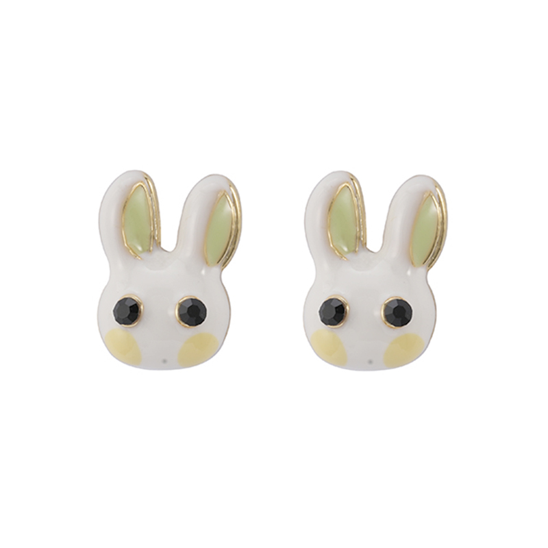 兔子环氧多色耳环$1.0~1.5